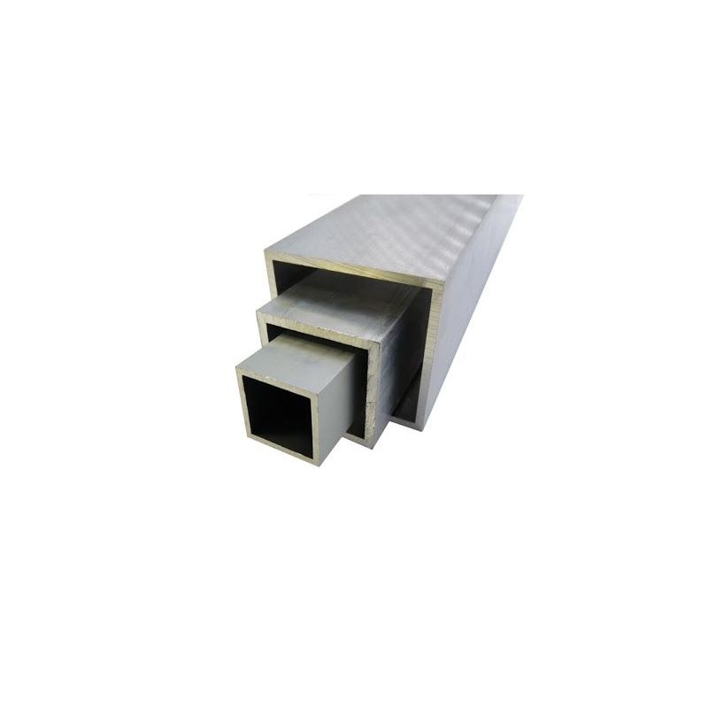 Tubo quadrato in alluminio 20x20x2-100x100x4mm Tubo quadrato AlMgSi0.5 0,2-2 metri Evek GmbH - 1