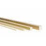 ottone ms58 quadrato 4x4mm – 20x20mm materiale pieno '2.0401