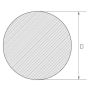 Barra in acciaio inox 3mm-625mm 1.4404 Barra tonda AISI 316L