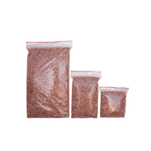 Granuli di rame 99,9% rame puro Cu elemento 29 purezza Riciclato 100gr-5kg
