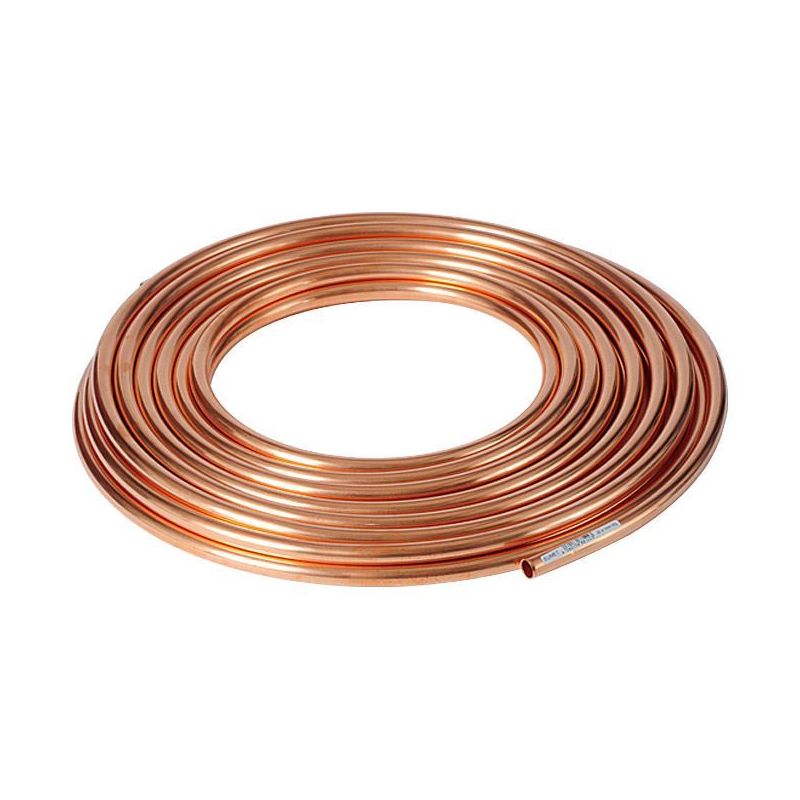 Tubo di rame morbido ricotto 1х0,2mm-3х0,5mm Cu-DHP/CW024A in anello 2,1990