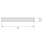 Strisce di lamiera in acciaio inox 1.4404 barra piatta 30x2mm-90x6mm strisce tagliate su misura