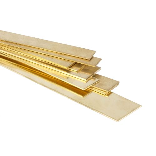 Acquista strisce di lamiera in ottone barra piatta 30x2mm-90x6mm tagliate a misura strisce