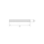 Strisce di lamiera di rame 2.0090 barra piatta 30x2mm-90x6mm strisce tagliate su misura