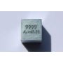 Cubo di zinco metallico Zn 10x10mm lucidato cubo di purezza 99,99%