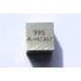 Cubo di metallo di titanio Ti 10x10mm lucidato cubo di purezza 99,5%