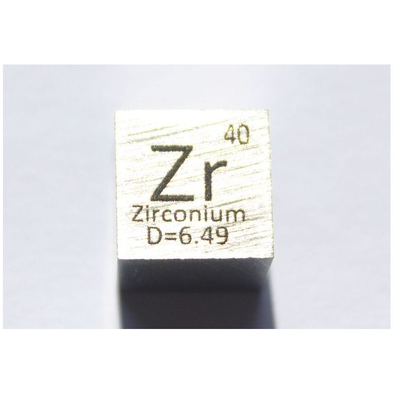 Cubo di zirconio Zr metal 10x10mm lucidato cubo di purezza 99,2%