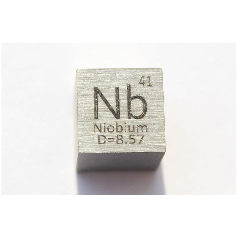 Niobio Nb metallo cubo 10x10mm lucidato 99,95% purezza Cubo di niobio