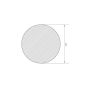 Asta tonda in metallo di zirconio 99,2% da Ø 0,8 mm a 280 mm asta